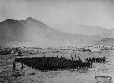 Troops in Formation during the Second Anglo-Afghan War, 1878-80 by English Photographer